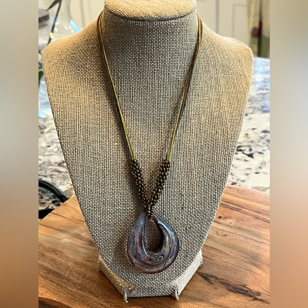 Vintage Art Glass Necklace - Picture 1 of 3
